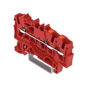 Wago 2202-1403 4 İletkenli 2,5mm2 Klemens Kırmızı