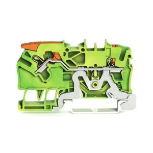 Wago 2102-1207 2 İletkenli 2,5mm2 Klemens Kollu Sarı-Yeşil
